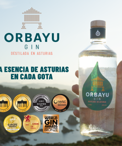 Alternative view of 6 botellas Orbayu Gin 70 cl